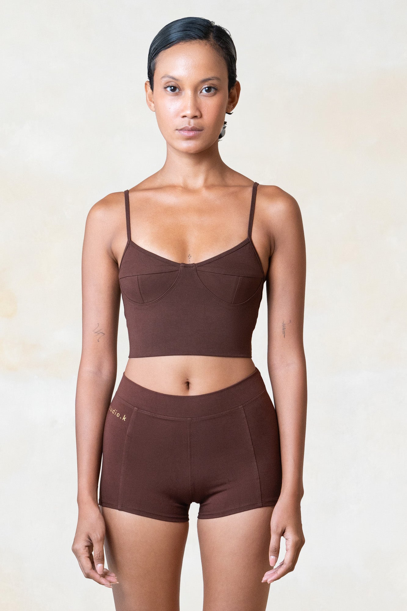 Studio K Ylva Bamboo Bralette – eco-friendly, soft, and comfortable yoga and lounge wear, available in multiple sizes.