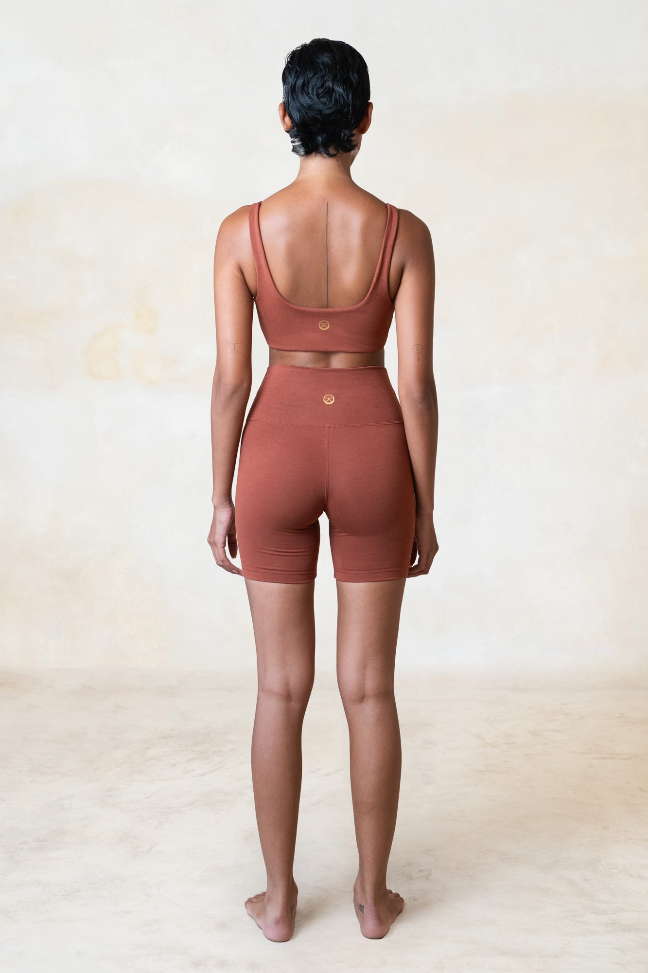 Studio K Embla Bamboo Biker Shorts – eco-friendly, soft, and comfortable yoga and lounge wear, available in multiple sizes.