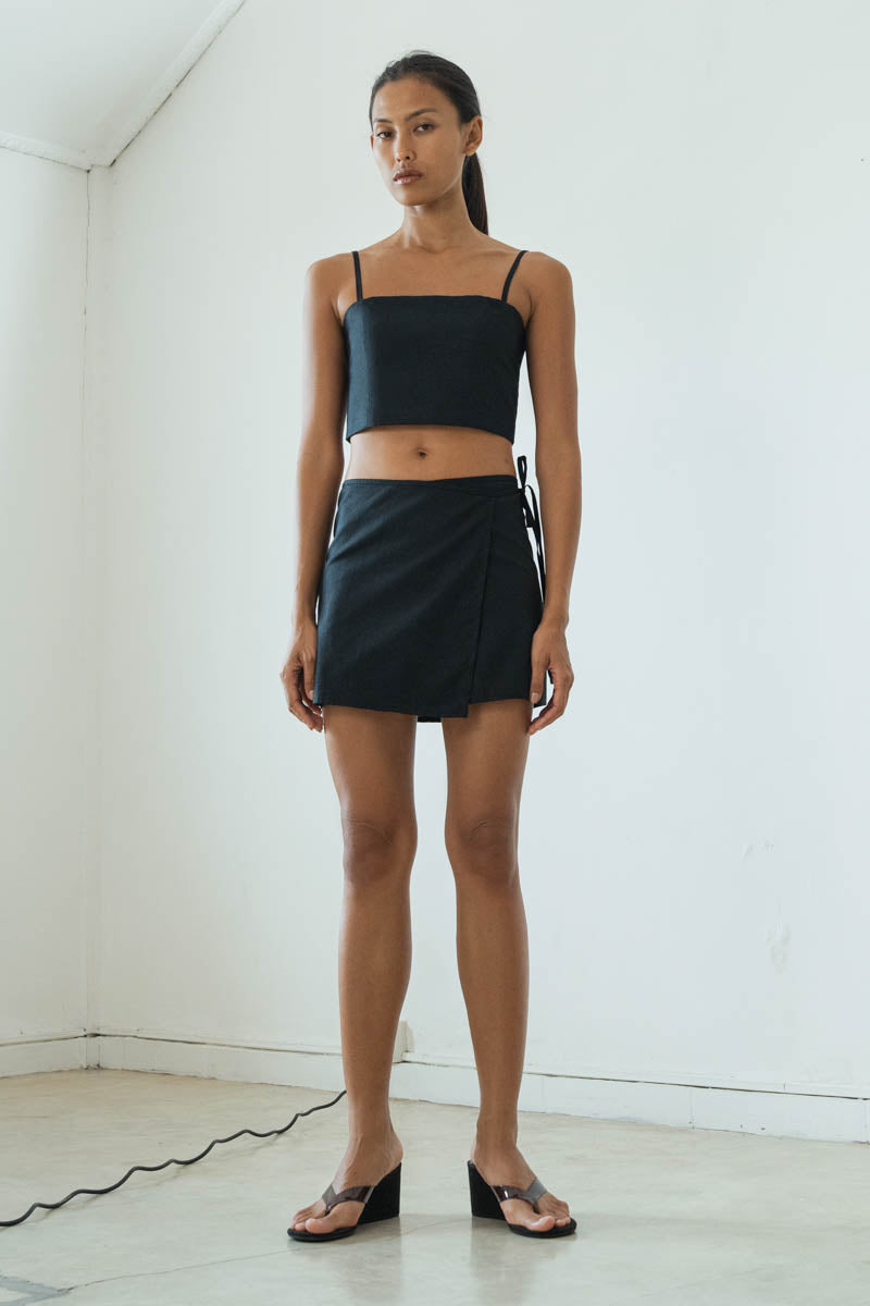 Studio K Zip Crop Top – sustainable, stylish, and comfortable yoga and lounge wear.