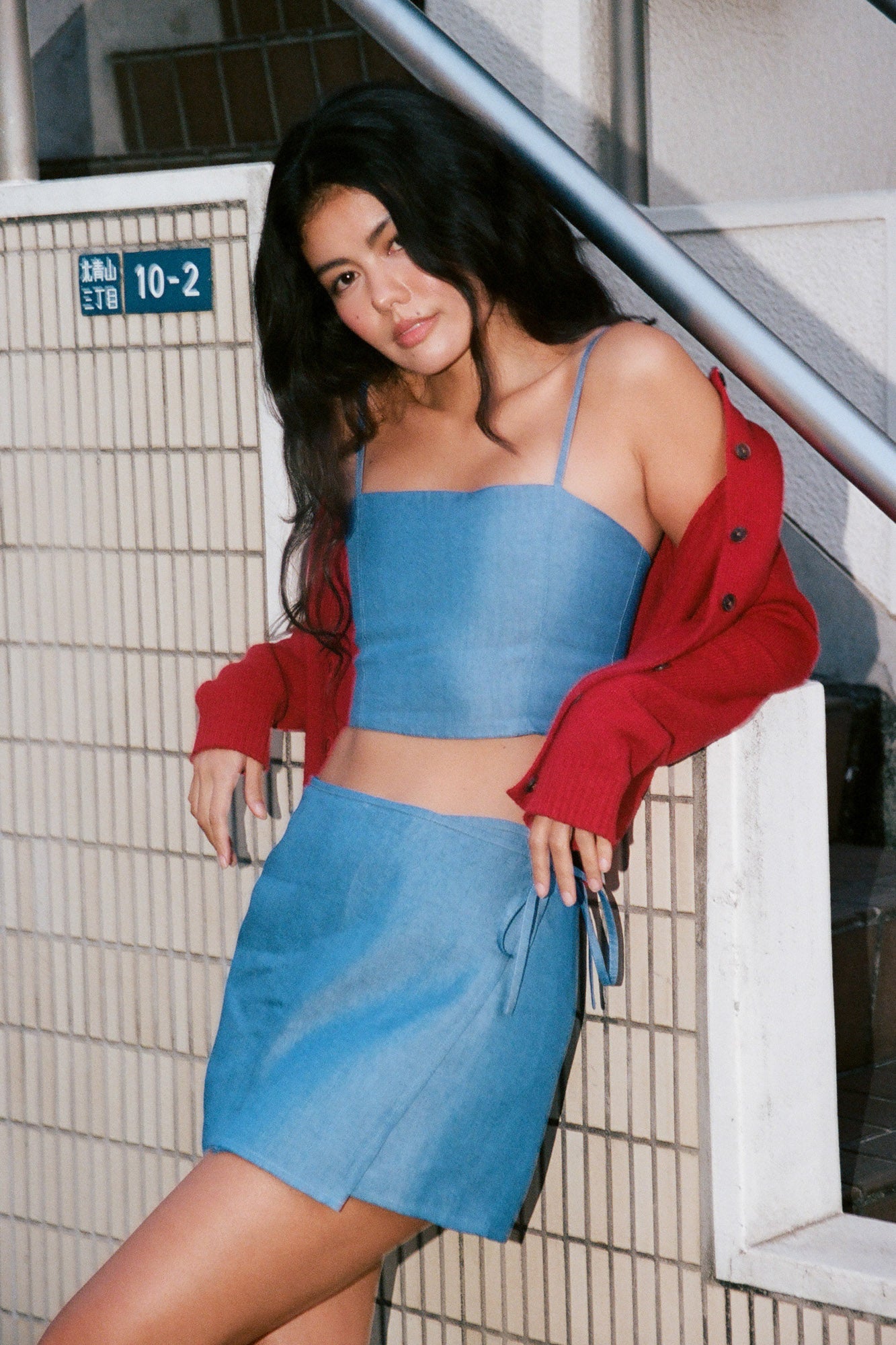 Studio K Wrap Mini Skirt – sustainable, stylish, and comfortable yoga and lounge wear, available in multiple sizes.