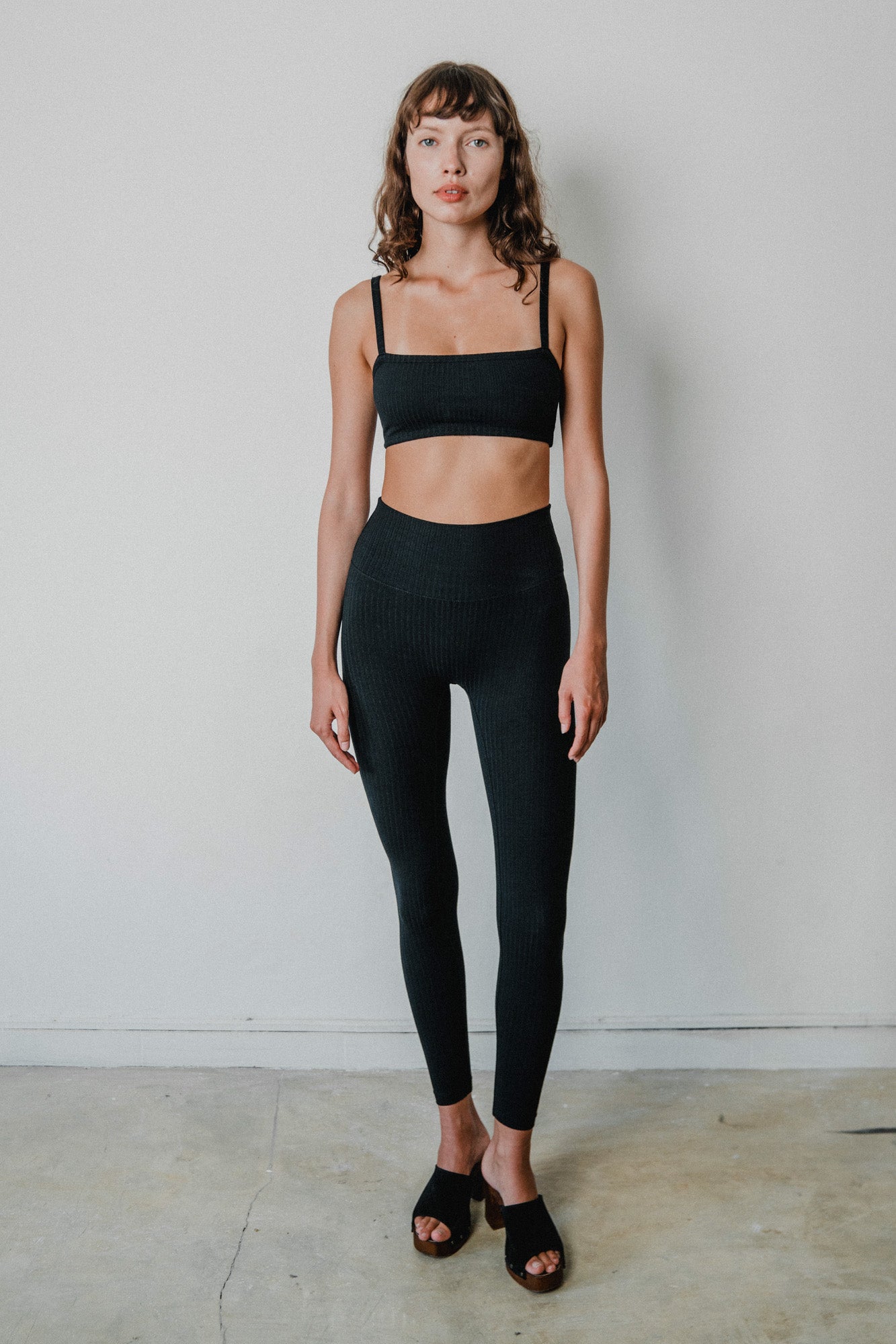 Studio K | Womens | Rib Leggings | Black | XXS - XXL