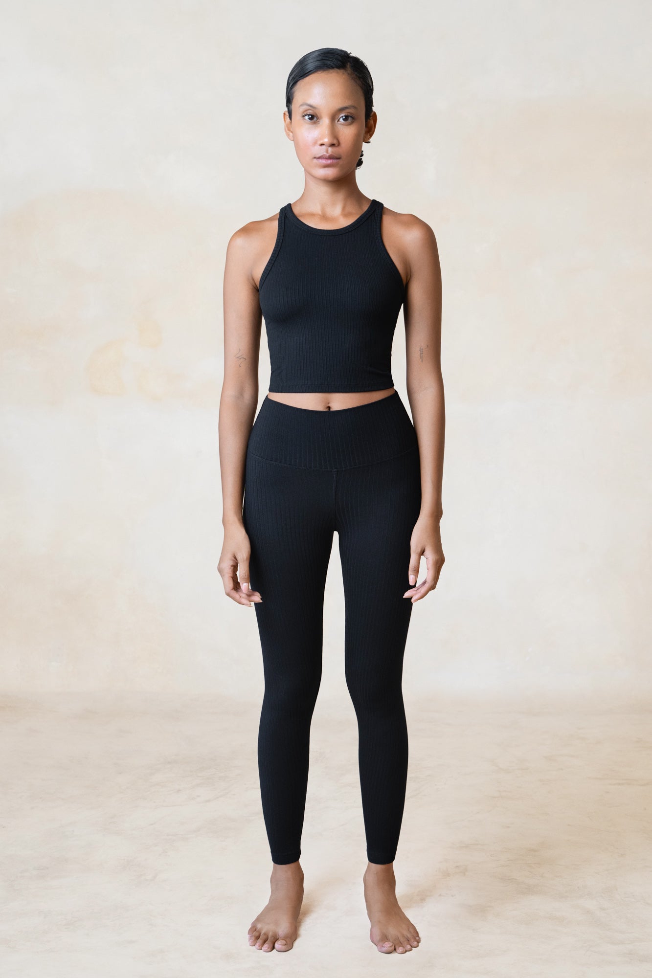 Studio K | Womens | Rib Leggings | Black | XXS - XXL